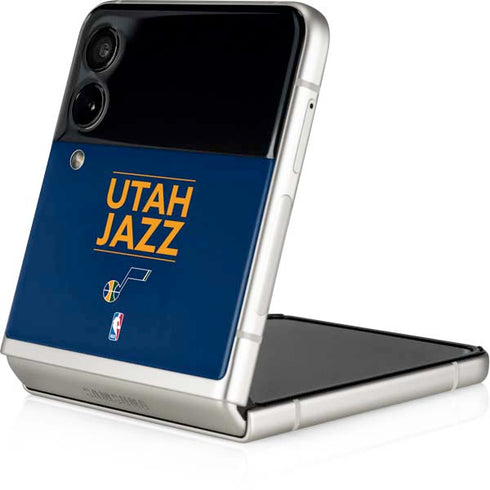 NBA Utah Jazz Standard - Black Galaxy Z Flip4 5G Skin